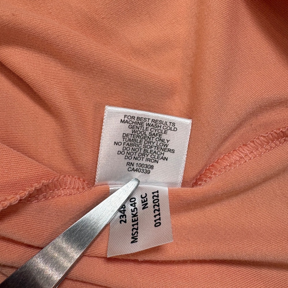 Peter Millar 1/4 Zip Pullover Mens M Peach Crown Crafted Quarter Zip Performance - Picture 8 of 10